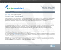 Project Wonderland Web Site