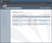 Open Wonderland - server administration