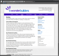 WonderBuilders Website - Services