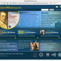 ExplorePAHistory.com interface and brand design